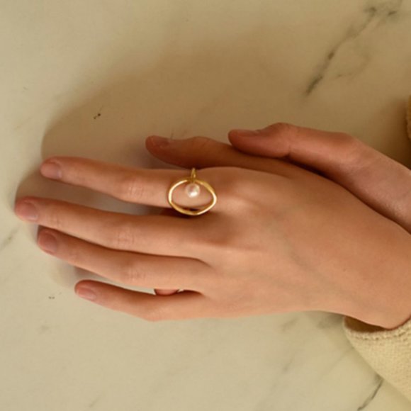 New fashion retro pop pearl ring - Picture 1 of 4